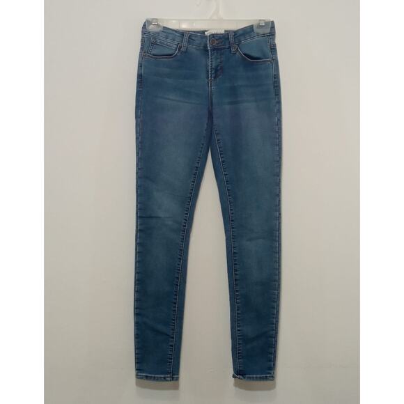 Kendall & Kylie Women’s Jeans Mid Rise Denim Skinny Blue Size 1/2 ( XXS) - Picture 2 of 13